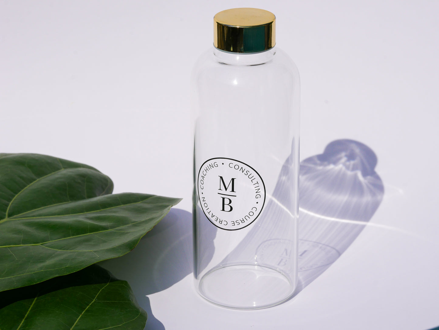 TeamMB Glass Water Bottle